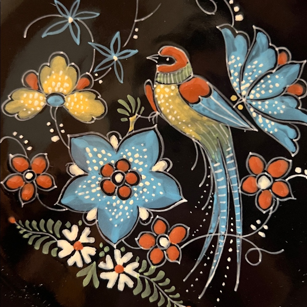 Beautiful Royal Delft De Porceleyne Fles black delft wall plate. - Picture 6 of 7